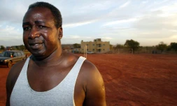 L'ancienne gloire du football malien Salif Keita le 5 février 2022 à Bamako