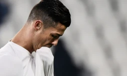 Cristiano Ronaldo à l'issue d'un match avec la Juventus contre le Chievo Vérone, le 21 janvier 2019 à Turin