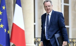 Le ministre de la Cohésion des territoires Richard Ferrand, le 24 mai 2017 à l'Elysée à Paris