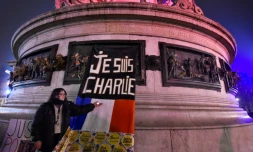 Rassemblement en mémoire des attentats de janvier 2015 place de la République à Paris, le 7 janvier 2017