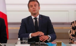 Emmanuel Macron préside le premier Conseil des ministre de son second quinquennat, le 23 mai 2022 à Paris