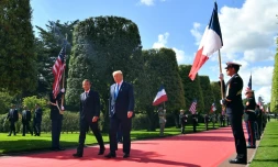 En Normandie, Macron et Trump célèbrent le D-Day et la liberté