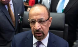 Le ministre saoudien de l'Energie Khaled al-Faleh en marge d'une réunion de l'Opep à Vienne, le 6 décembre 2018