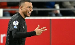L'attaquant du PSG Kylian Mbappe, auteur d'un triplé à Reims samedi lors de la 12e journée de Ligue 1