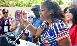 Lora King, fille de Rodney King, à Los Angeles (Californie) le 29 avril 2022