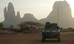 Un blindé français de l?opération Barkhane, au Mali en mars 2019