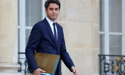 Gabriel Attal, alors ministre de l'Education nationale, au palais de l'Elysée à Paris, le 20 décembre 2023