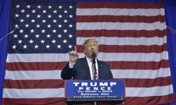 Donald Trump en meeting électoral, le 20 octobre 2016 à Delaware, dans l'Ohio