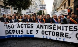 Une manifestation contre l'antisémitisme à Marseille, le 12 novembre 2023