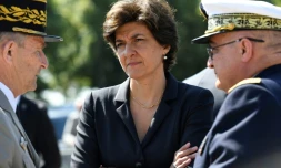 Sylvie Goulard assiste à une cérémonie marquant l'anniversaire de l'Appel du Général de Gaulle le 18 juin 2017 à Suresnes