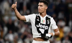 L'attaquant de la Juventus Cristiano Ronaldo lors de la réception de Naples le 29 septembre 2018