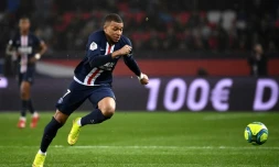L'attaquant parisien Kylian Mbappé lors de la victoire du PSG sur Bordeaux au Parc des Princes, le 23 février 2020  