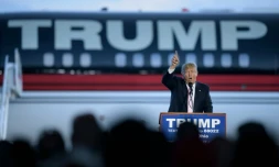 Donald Trump, lors d'un meeting dans l'Ohio le 14 mars 2016