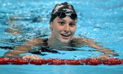 La nageuse canadienne Summer McIntosh lors de la demi-finale du 200 m 4 nages aux Jeux olympiques 2024 de Paris à Paris La Défense Arena (Nanterre) le 2 août 2024