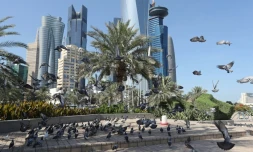 Vue sur Doha, au Qatar, le 5 juin 2017