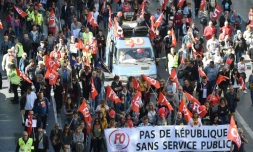 Manifestation des agents de la fonction publique, le 10 octobre 2017 à Bordeaux