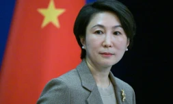 Mao Ning, une porte-parole des Affaires étrangères chinoises, à Pékin le 15 janvier 2024