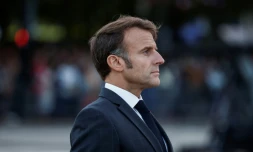Le président Emmanuel Macron marque le 80e anniversaire de la libération du Havre, le 12 septembre 2024