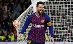 Lionel Messi, capitaine star du FC Barcelone, lors de la demi-finale aller contre Liverpool, le 1er mai 2019 à Barcelone