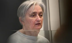Monique Olivier, ex-épouse du violeur et tueur en série Michel Fourniret, devant la cours d'assises des Hauts-de-Seine le 28 novembre 2023