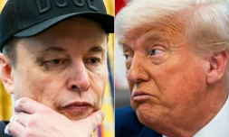 L'homme d'affaires Elon Musk (G) et le président américain Donald Trump (D) à la Maison Blanche, à Washington, aux Etats-Unis, le 30 mai 2025