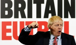 Le Premier ministre Britanniqueen campagne à Detling le 6 décembre 2019