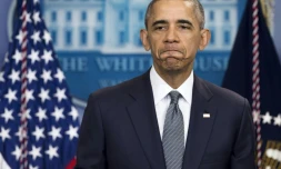 Barack Obama, le 5 mai 2016 Ă  la Maison blanche, Ă  Washington