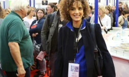 L'auteure franco-marocaine Leila Slimani, prix Goncourt pour "Chanson douce", à Brive-la-Gaillarde le 5 novembre 2016