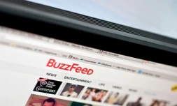 Le logo du site d'actualités BuzzFeed, qui a annoncé le 7 juin 2018 la fermeture de sa version française