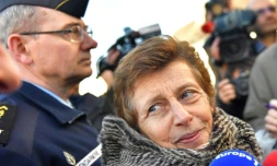 La préfÚte de la région Pays de la Loire, Nicole Klein sur la route dégagée à Notre-Dame-des-Landes, le 26 janvier 2018