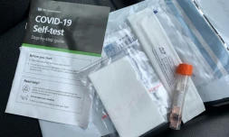 Les tests à domicile se présentent sous la forme d'une sorte de coton-tige: on le passe dans son nez, on le place dans un tube rempli d'une solution et, si le test est positif, une bande colorée apparaßt