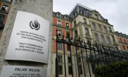 Le Palais Wilson, qui abrite le siège du Haut-Commissariat de l'ONU aux droits de l'Homme, à Genève, le 8 janvier 2018