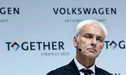 Le pdg de Volkswagen, Matthias Mueller, le 16 juin 2016 à Wolfsburg (Allemagne)
