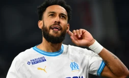 Pierre-Emerick Aubameyang lors de son premier passage à l'Olympique de Marseille, photographié le 28 avril 2024 au Vélodrome