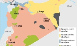 Syrie: contrôle des territoires