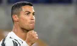 L'attaquant portugais Cristiano Ronaldo, de la Juventus Turin, à Rome le 27 septembre 2020