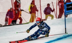 L'Italienne Federica Brignone lors du géant de Courchevel, le 17 décembre 2010