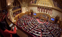 L'hémicycle du Sénat, à Paris, le 17 novembre 2016