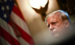 Le président américain Donald Trump s'exprime depuis la Maison Blanche le 21 octobre 2019