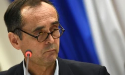 Le maire de Béziers Robert Ménard à Béziers, en France, le 18 octobre 2016