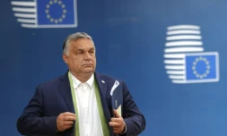 Le Premier ministre hongrois Viktor Orban après un conseil européen le 23 juin 2021 à Bruxelles