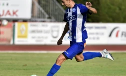 Enzo Zidane avec Alavés lors d'un match amical face à Toulouse, le 19 juillet 2017 à Saint-Jean-de-Luz