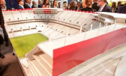 Toujours au stade de maquette, l'Eurostadium de Bruxelles était prévu pour accueillir notamment le match d'ouverture de l'Euro-2020