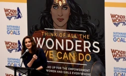 L'actrice Lynda Carter, le 21 octobre 2016 aux Nations unies à New York