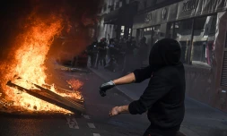 Incidents opposant les forces de l'odre à des groupes de jeunes en marge de la manifestation du 1er mai 2022 à Paris