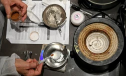 Fabrication de cosmétiques "maison" à Paris, le 17 novembre 2017