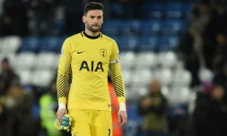 Le gardien Hugo Lloris, avec Tottenham Hotspur, le 28 novembre 2017 à Leicester City