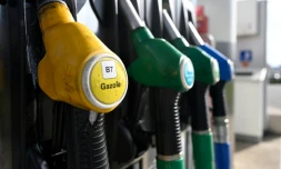 Des pompes à carbureant dans une station-service à Thionville, dans le nord-estde laFrance, le 9 mars 2026