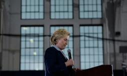 La candidate démocrate à la Maison Blanche Hillary Clinton en campagne à Akron, Ohio, le 3 octobre 2016