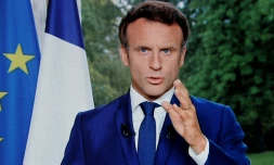 Emmanuel Macron lors de son allocution télévisée, le 22 juin 2022 à Paris